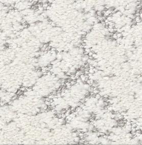 Pattern Spun Cotton White Carpet