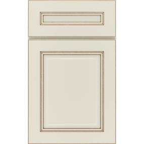 5 Piece Icy Avalanche Toasted Almond Glaze - Paint 5 Piece Cabinets