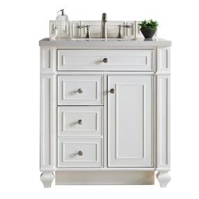 Base with Sink Top Bright White White Vanities