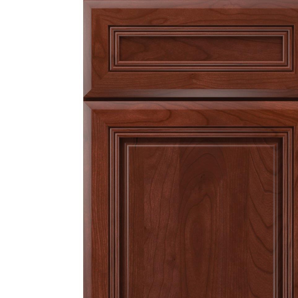 5 Piece Marsala Dark Finish 5 Piece Cabinets