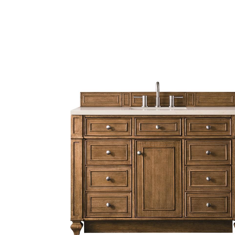 Base with Sink Top Saddle Brown Medium Finish Vanities