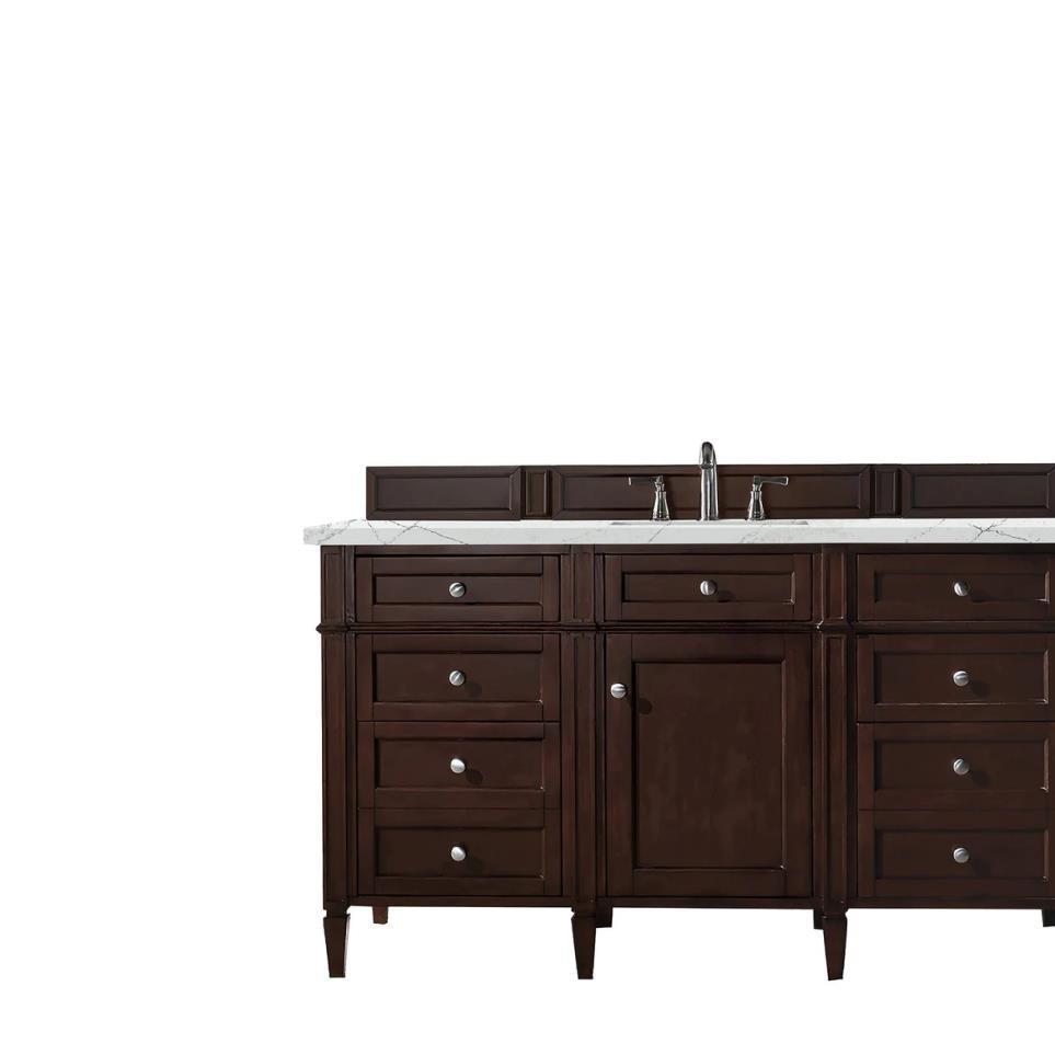 Base with Sink Top Burnished Mahogany Dark Finish Vanities