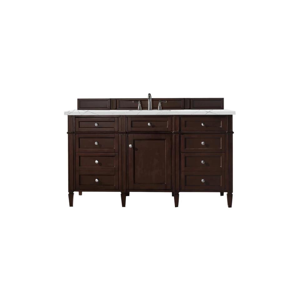 Base with Sink Top Burnished Mahogany Dark Finish Vanities