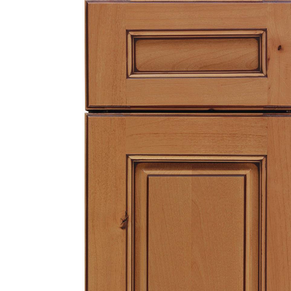 Square Ginger Mocha Glaze Glaze - Stain Square Cabinets