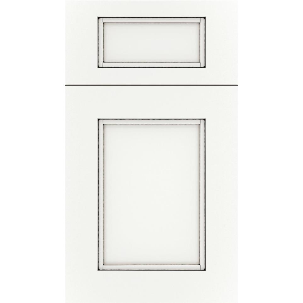 5 Piece Whitecap Black Glaze Glaze - Paint 5 Piece Cabinets
