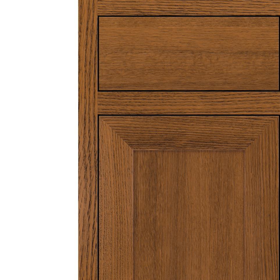 Square Suede Medium Finish Square Cabinets