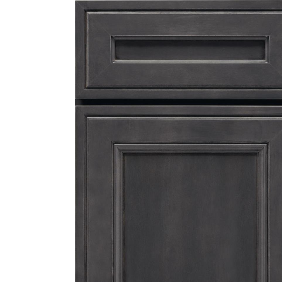 Square Storm Dark Finish Square Cabinets