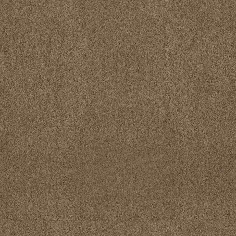 Plush Saxony Butternut Brown Carpet