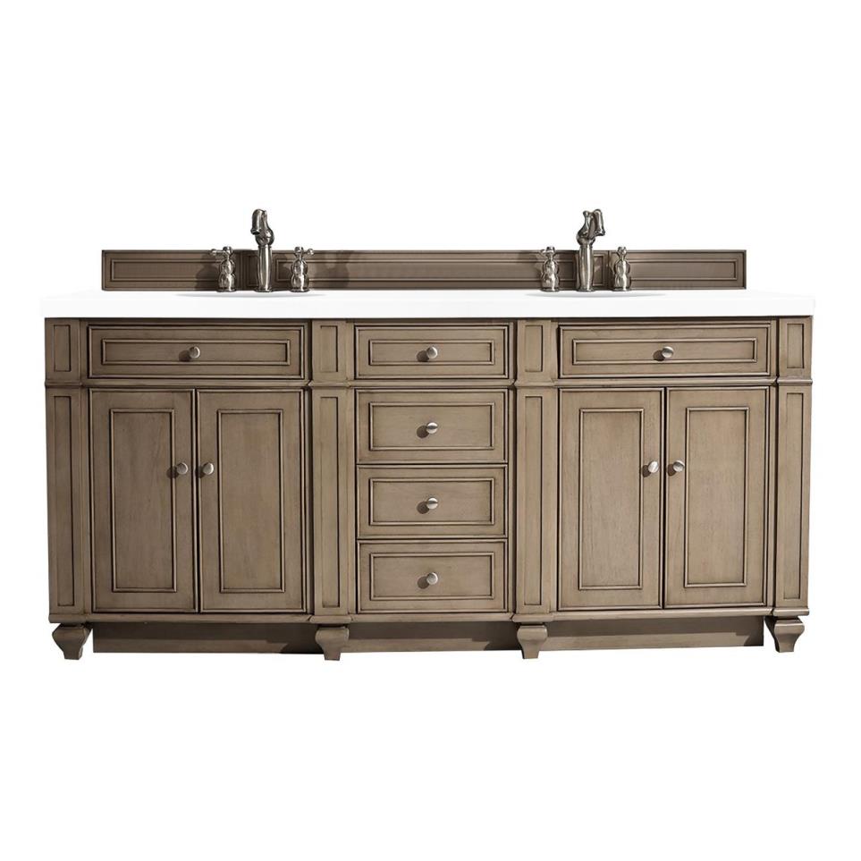 Base with Sink Top Whitewashed Medium Finish Vanities
