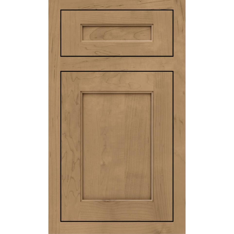 Inset Buckskin Medium Finish Inset Cabinets