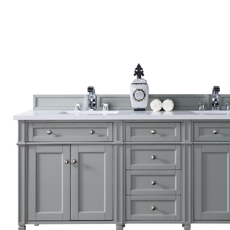 Base with Sink Top Urban Gray Grey / Black Vanities