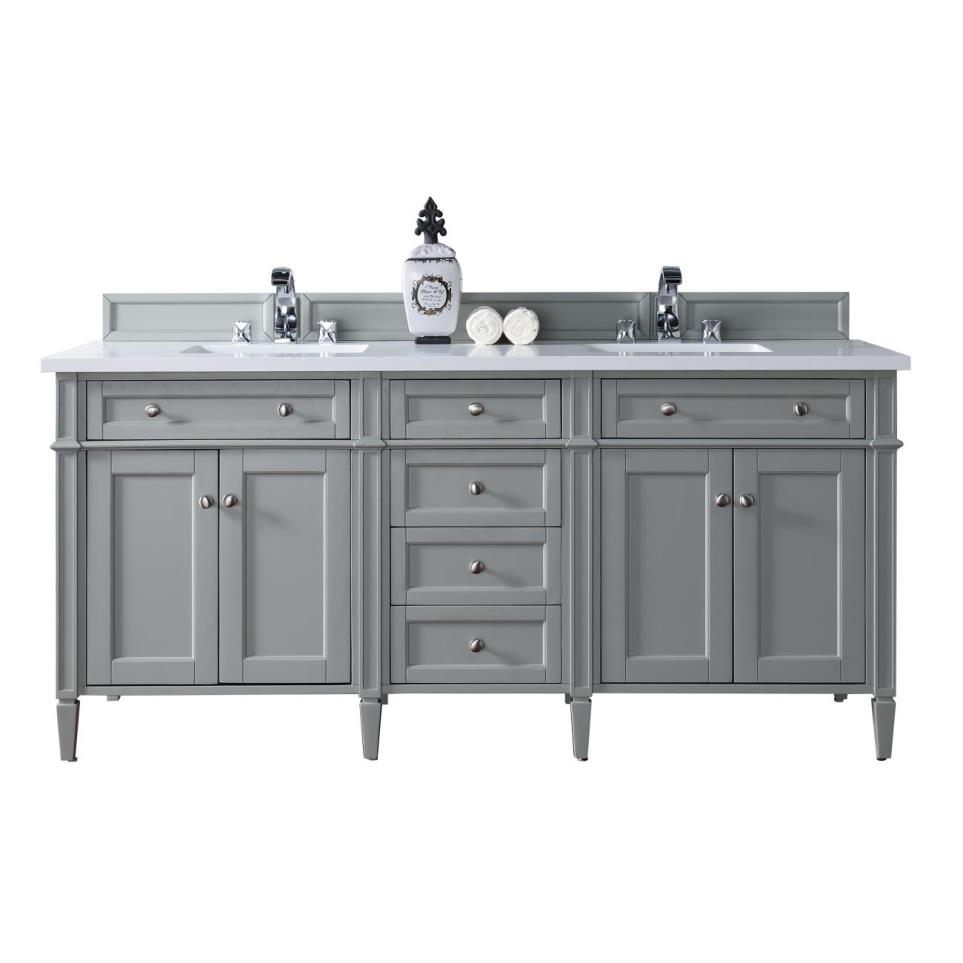 Base with Sink Top Urban Gray Grey / Black Vanities