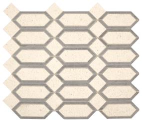 Mosaic Beige And Gray Honed Beige/Tan Tile