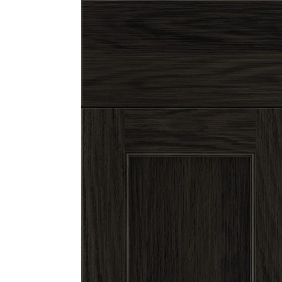 Square Weathered Slate Dark Finish Square Cabinets