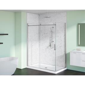 Kit White Marble White Showers