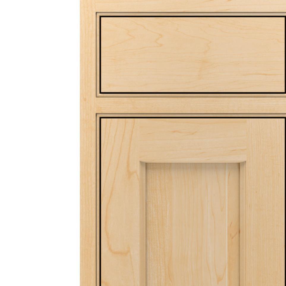 Square Natural Light Finish Square Cabinets