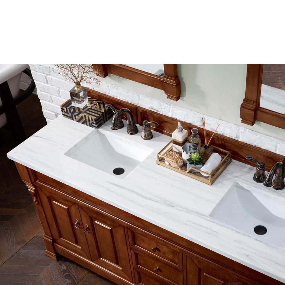 Base with Sink Top Warm Cherry Medium Finish Vanities