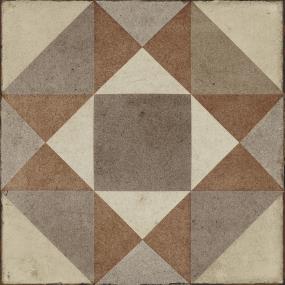 Decoratives and Medallions Warm Figura Matte Brown Tile