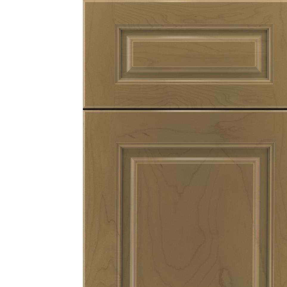 Square Frappe Medium Finish Square Cabinets