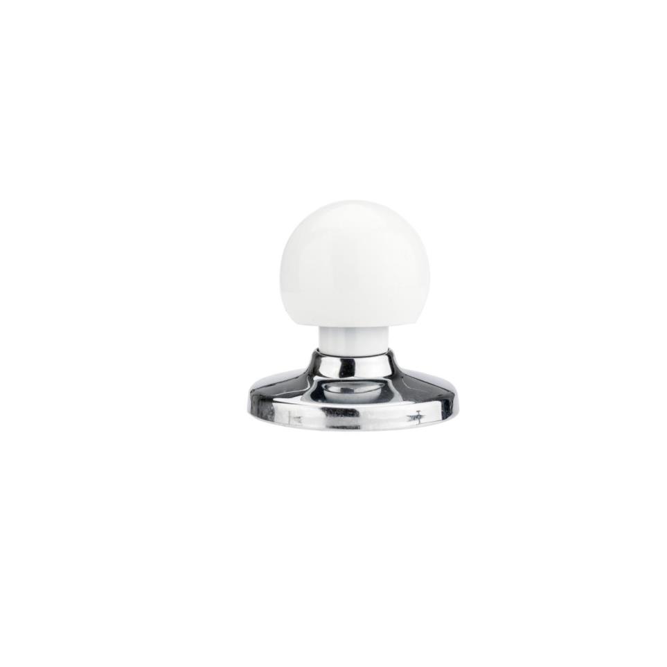 Knob Chrome / White Chrome Knobs