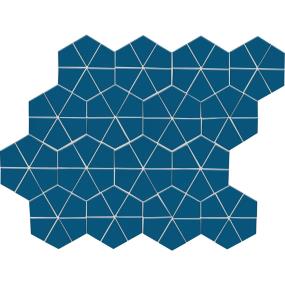 Mosaic Galaxy Glossy Blue Tile