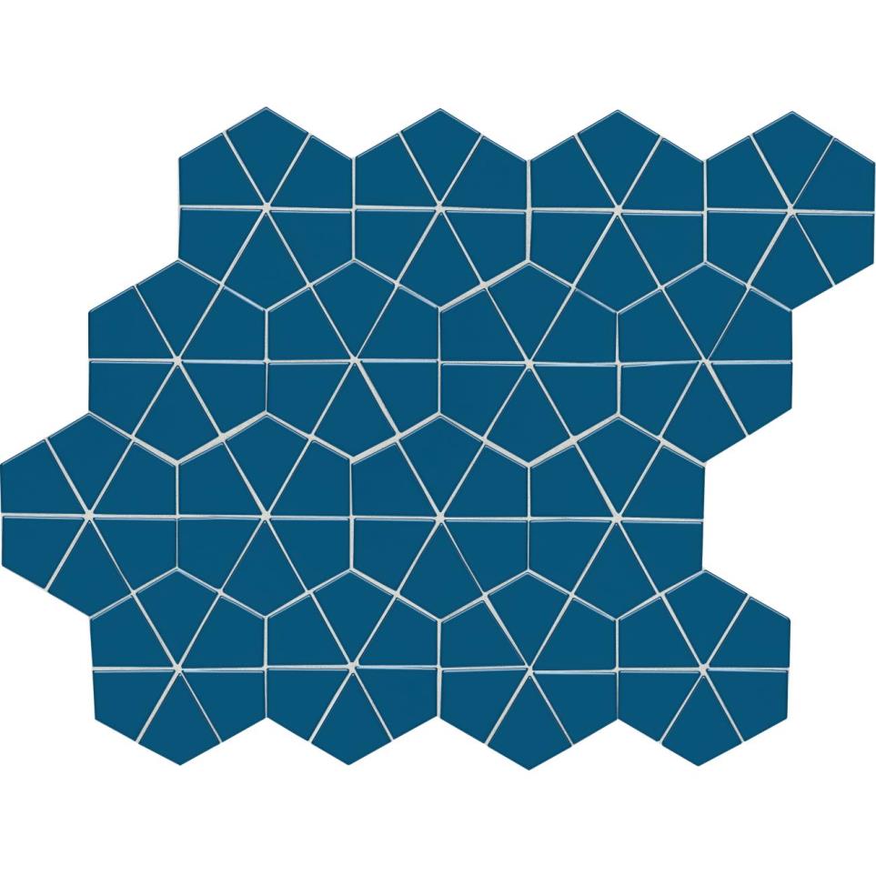 Mosaic Galaxy Glossy Blue Tile