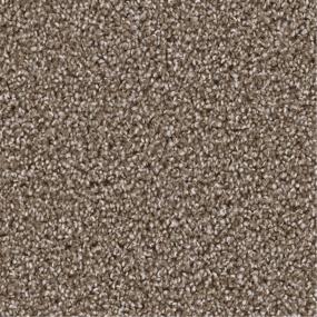 Textured Saxony Stream Line Brown Carpet