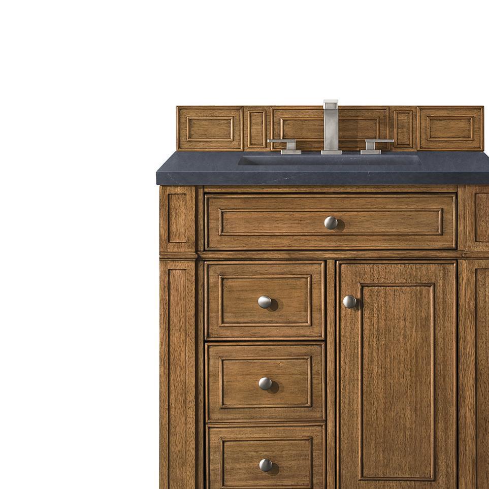 Base with Sink Top Saddle Brown Medium Finish Vanities