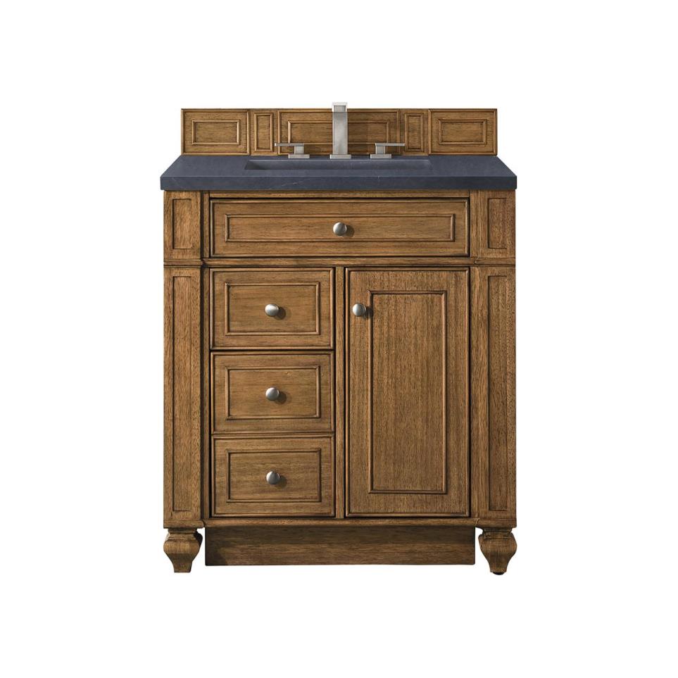 Base with Sink Top Saddle Brown Medium Finish Vanities