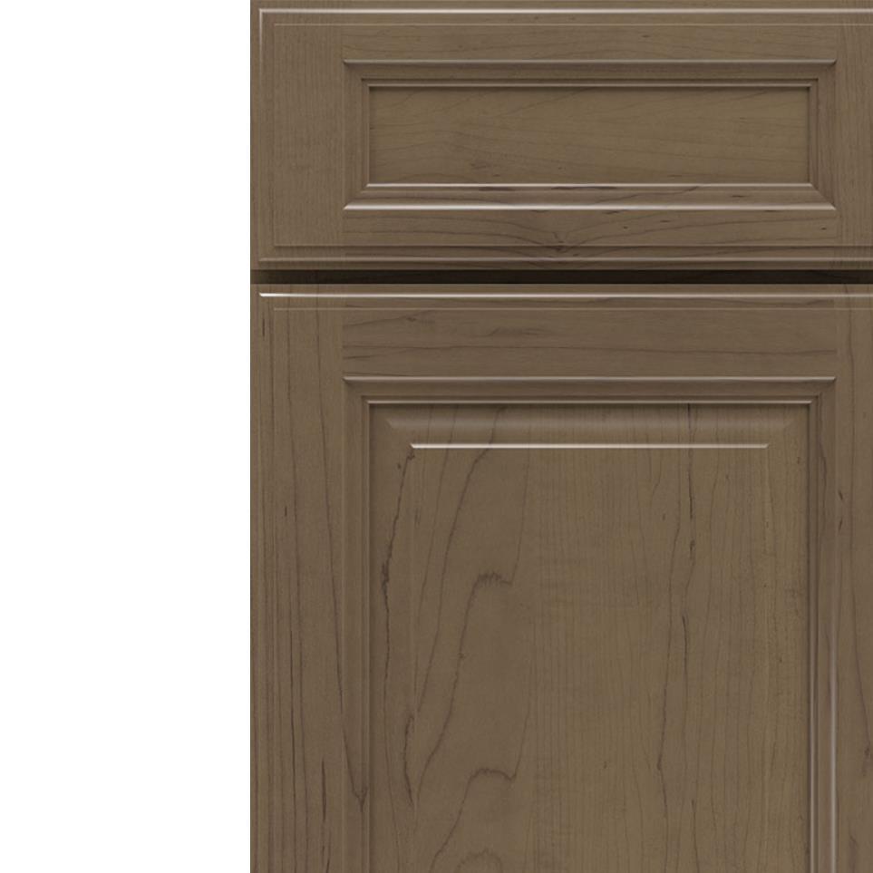 Square Burlap Medium Finish Square Cabinets