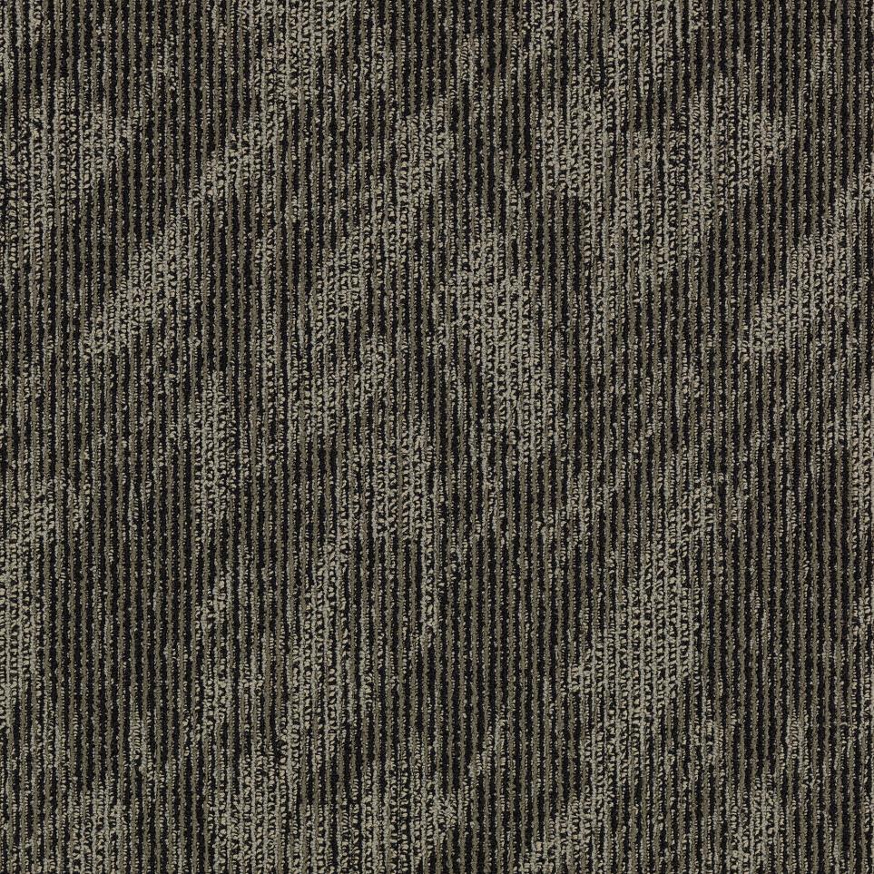 Multi-Level Loop Meander Gray Carpet Tile