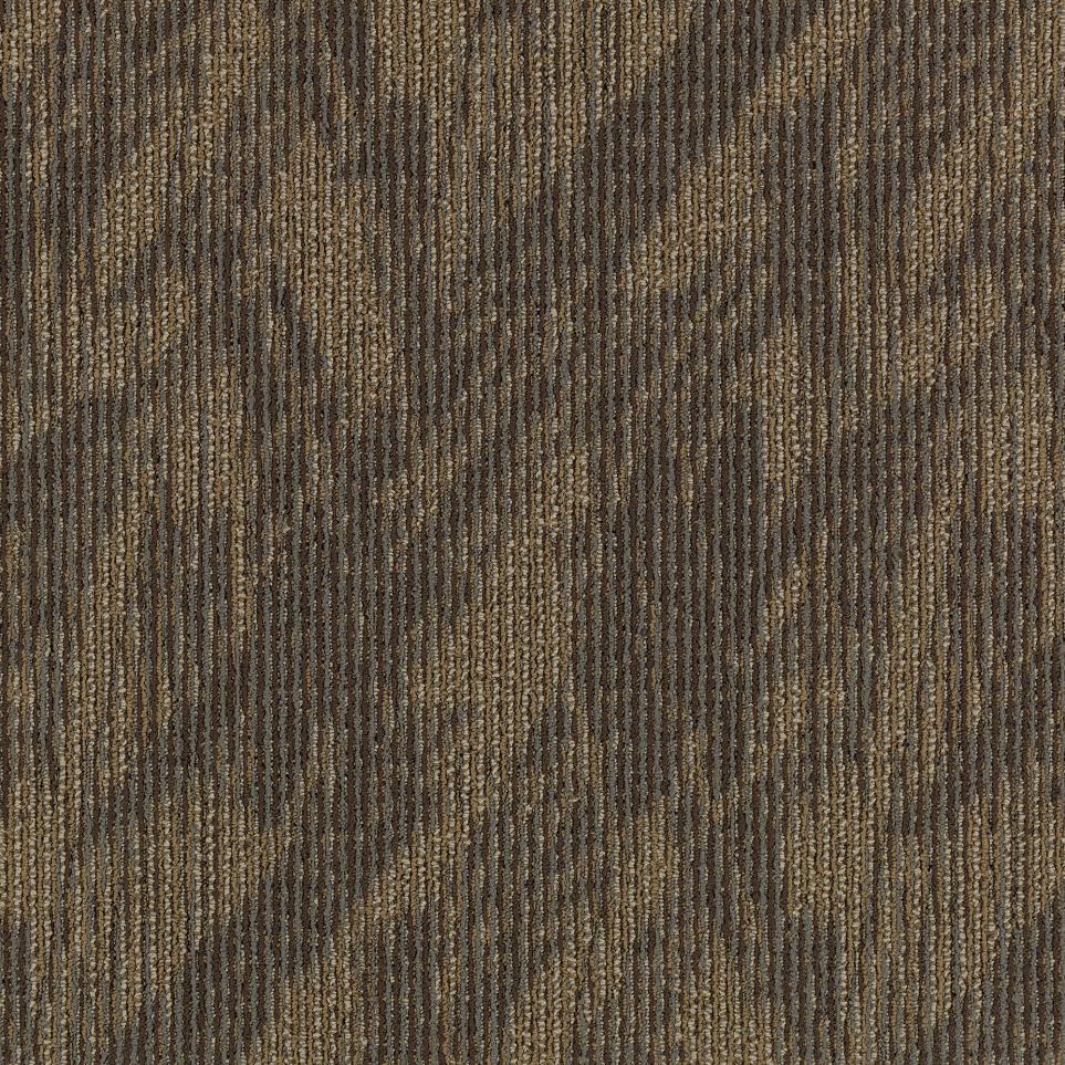 Multi-Level Loop Excursion Brown Carpet Tile