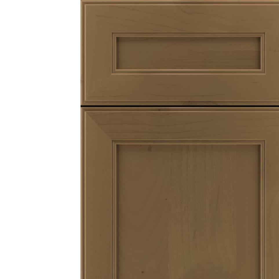 Square Frappe Medium Finish Square Cabinets