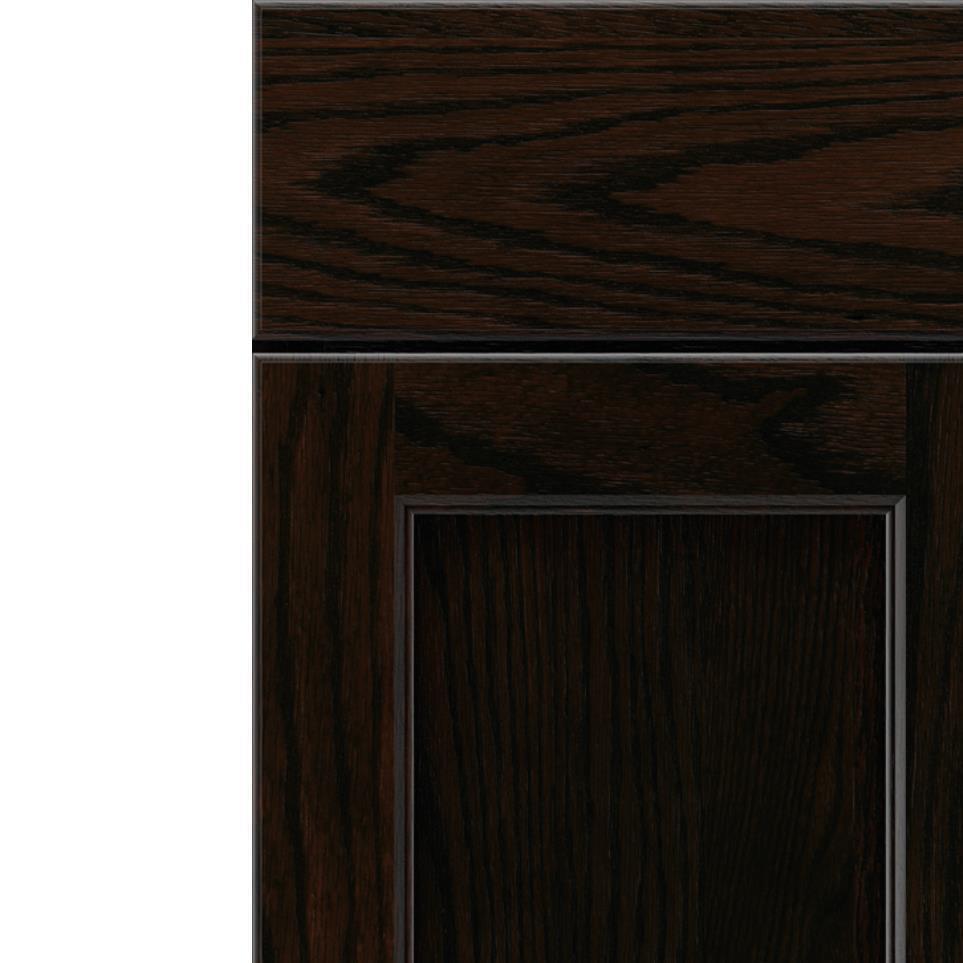 Square Chocolate Dark Finish Square Cabinets