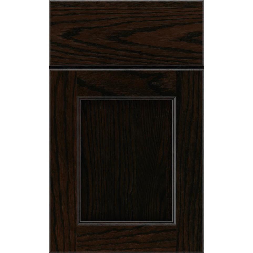 Square Chocolate Dark Finish Square Cabinets