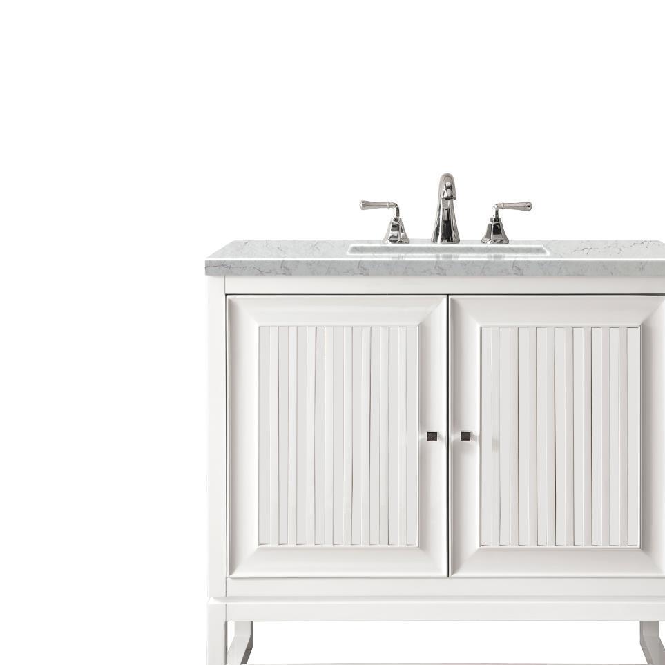 Base with Sink Top Glossy White White Vanities