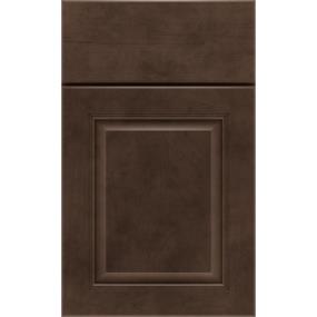 Square Thatch Dark Finish Square Cabinets