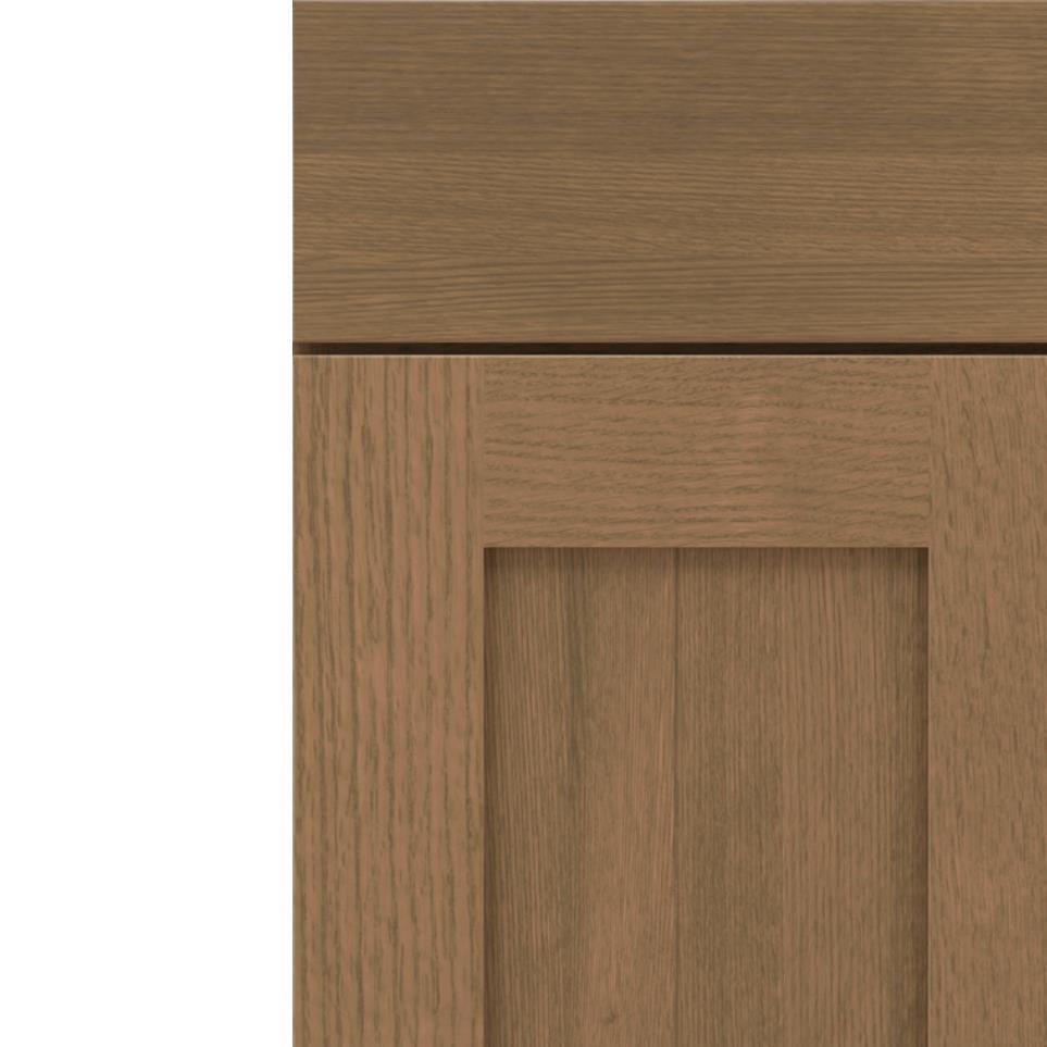 Square Gunny Medium Finish Square Cabinets