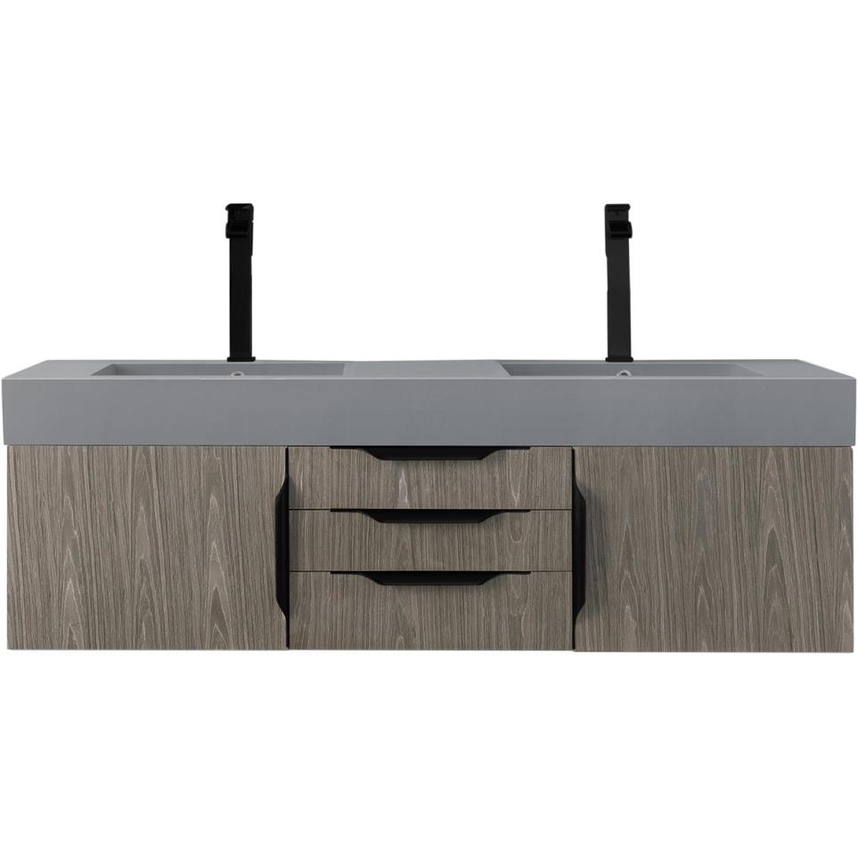 Base with Sink Top Ash Gray Light Finish Vanities