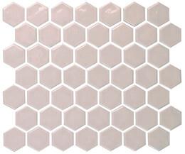 Mosaic Nordic Sand Glossy Pink Tile