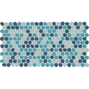 Mosaic Naval Blend  Matte Blue Tile