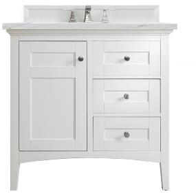 Base with Sink Top Bright White White Vanities