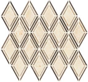 Mosaic Argyle Blend Beige Polished Beige/Tan Tile