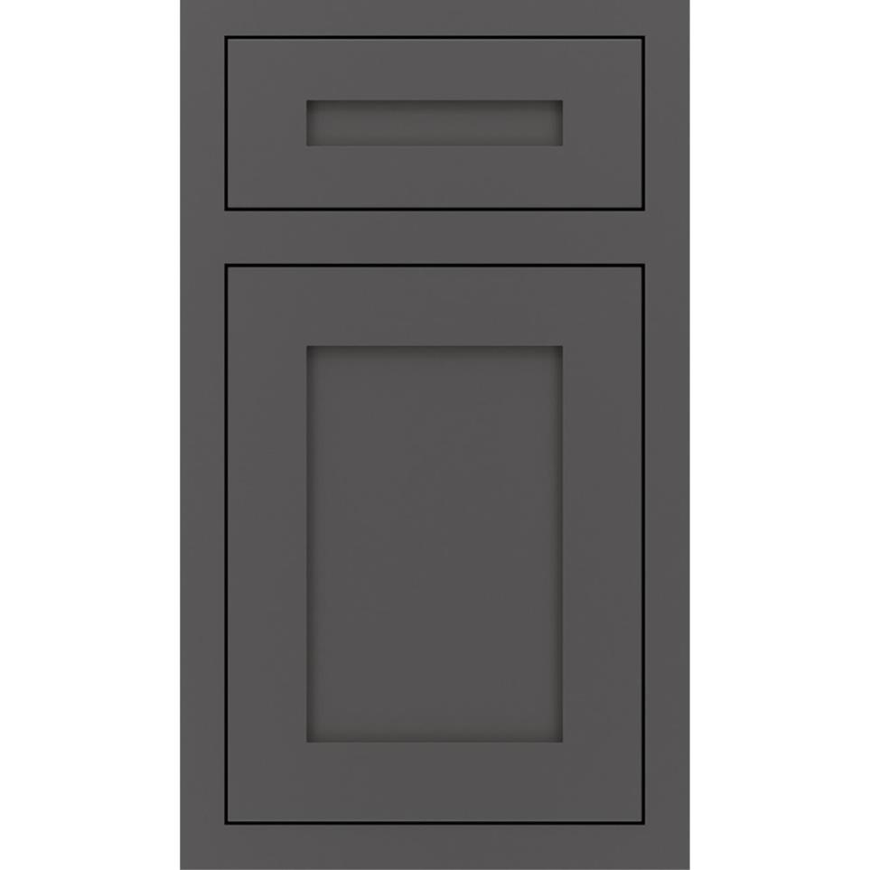 Inset Peppercorn Paint - Grey Inset Cabinets