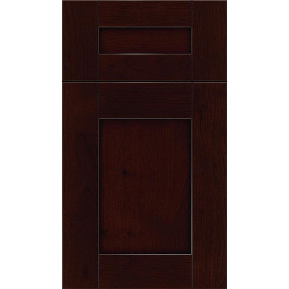 Square Cappuccino Black Glaze Glaze - Stain Square Cabinets