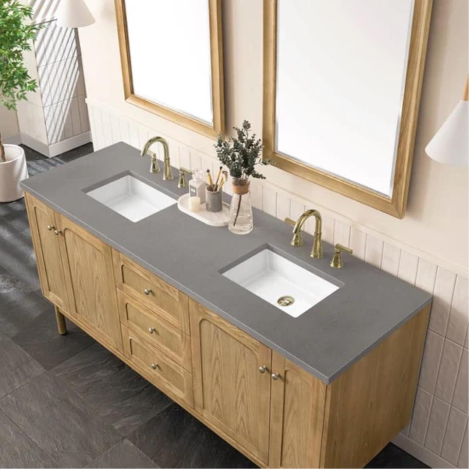 Base with Sink Top Light Oak Light Finish Vanities