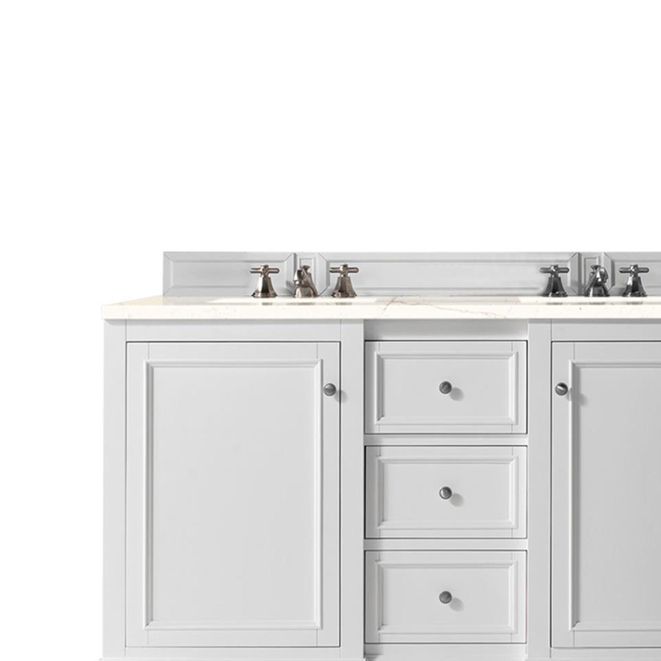 Base with Sink Top Bright White White Vanities