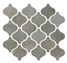 Mosaic Charm Glossy Gray Tile