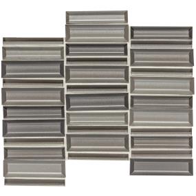 Mosaic Rain Water Glass Gray Tile