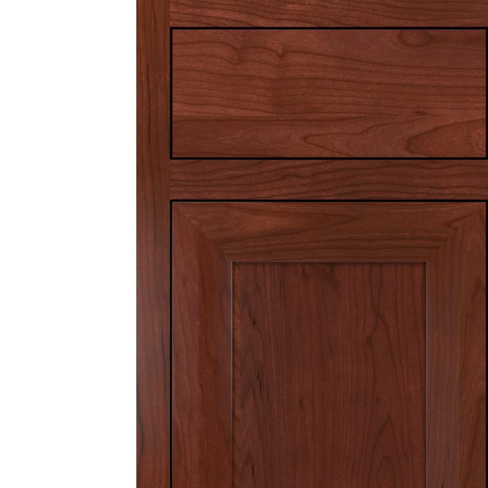 Inset Marsala Dark Finish Inset Cabinets